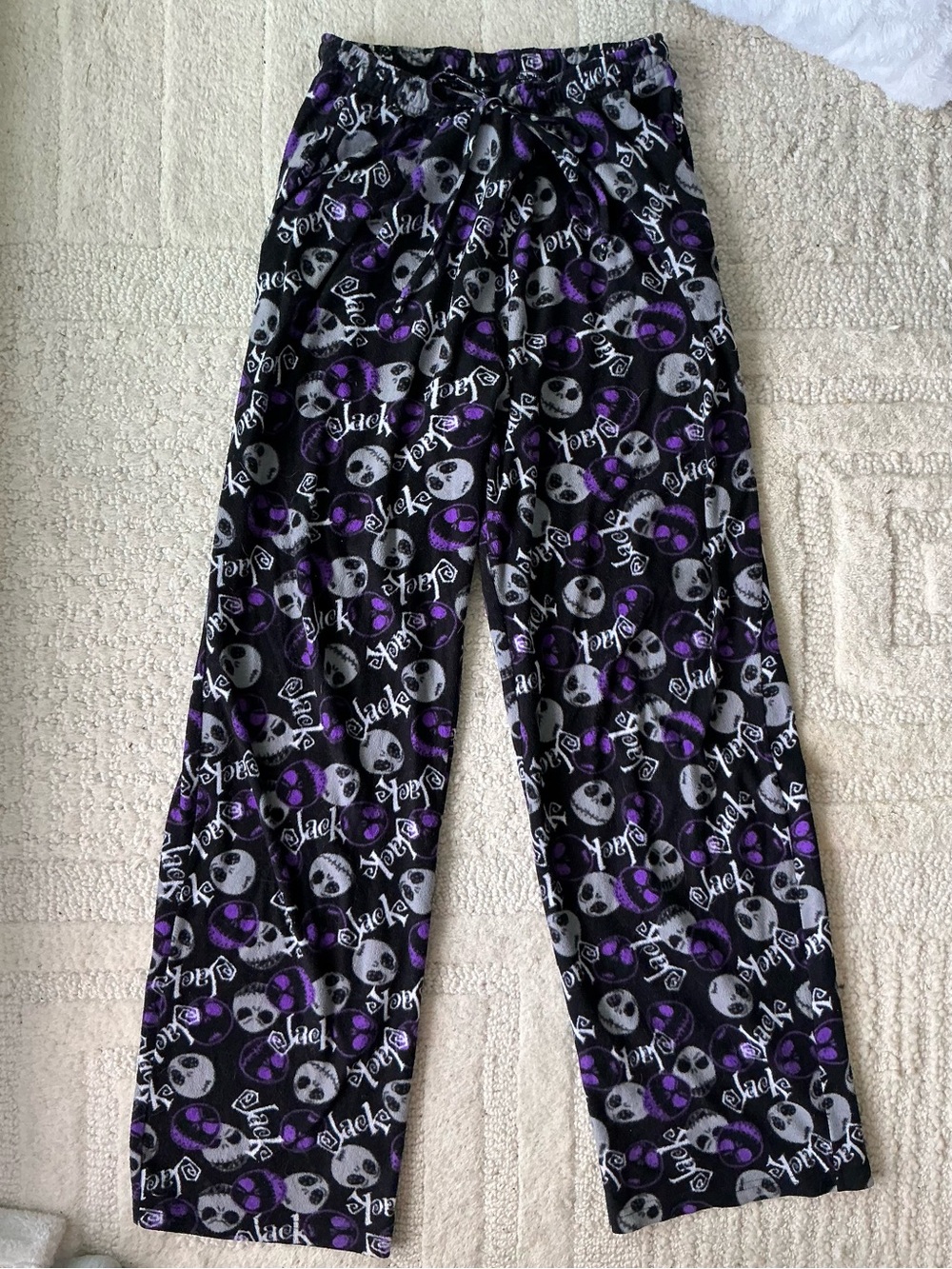 Vintage Y2K nightmare before Christmas pyjama pants jack skellington goth